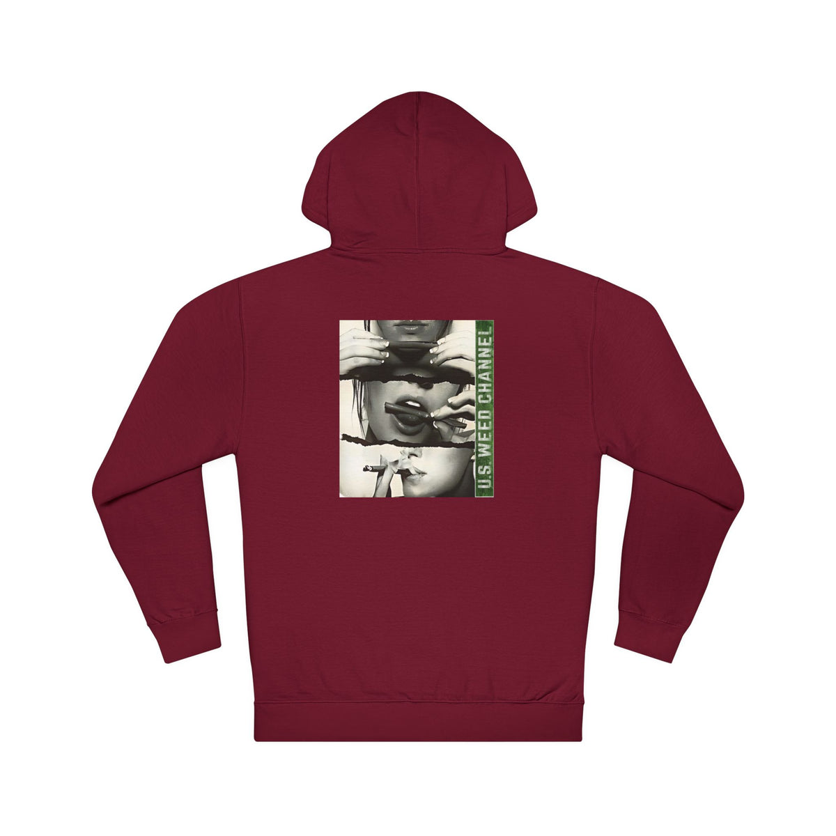 FREE CANNABIS MEDIA Chic Graphic 'Statement' Hoodie - U.S. WEED CHANNEL Cannabis Freedom-Fighter