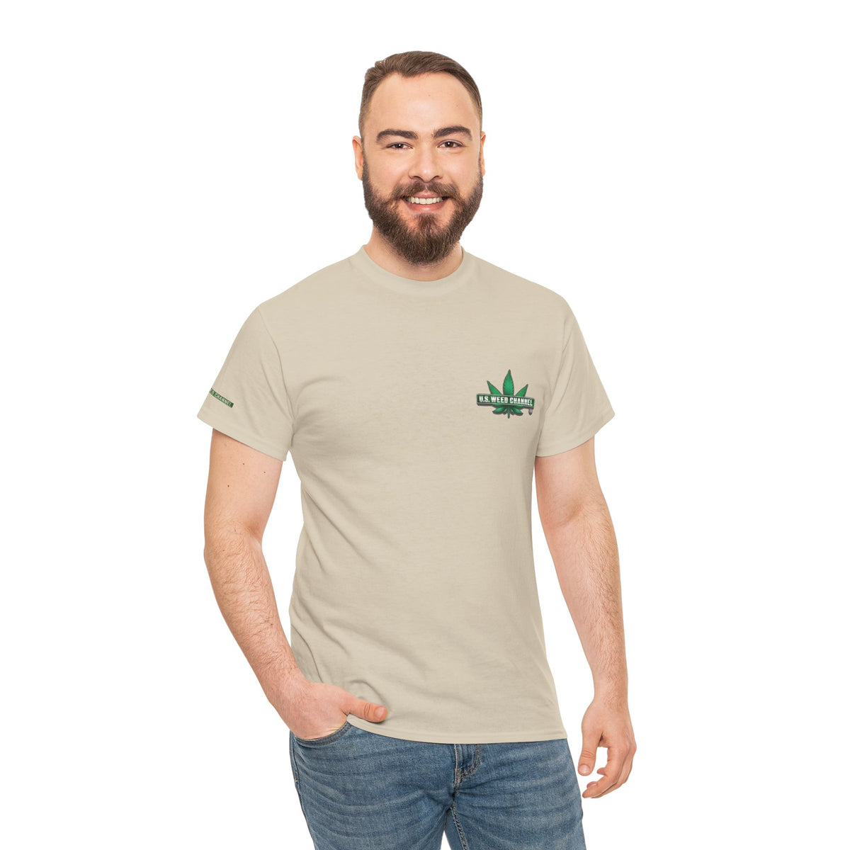 U.S. WEED CHANNEL 'Basics' T-Shirt – USWC Logo Tee