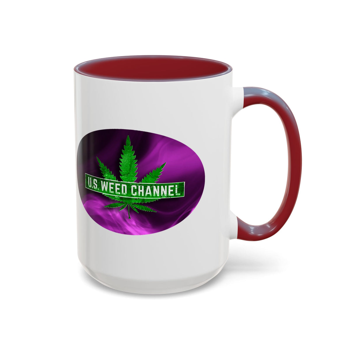 PERSONALIZED! Wake And Bake Coffee Mug with U.S. WEED CHANNEL Original Logo! - 11/15oz