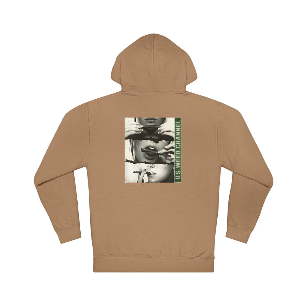 FREE CANNABIS MEDIA Chic Graphic 'Statement' Hoodie - U.S. WEED CHANNEL Cannabis Freedom-Fighter