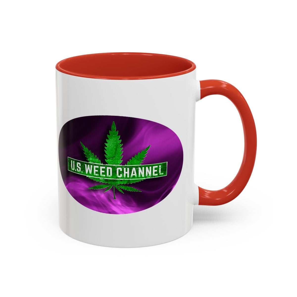PERSONALIZED! Wake And Bake Coffee Mug with U.S. WEED CHANNEL Original Logo! - 11/15oz