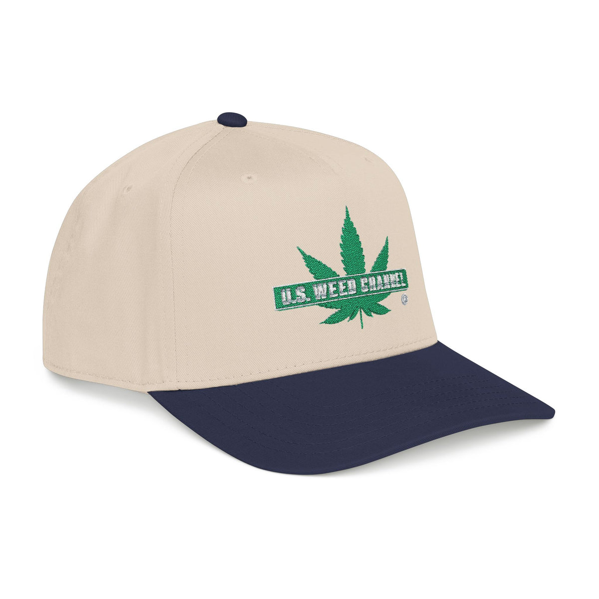 The 'Pass That Time' Mid Profile Baseball Cap by U.S. WEED CHANNEL