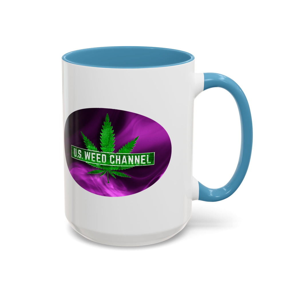 PERSONALIZED! Wake And Bake Coffee Mug with U.S. WEED CHANNEL Original Logo! - 11/15oz