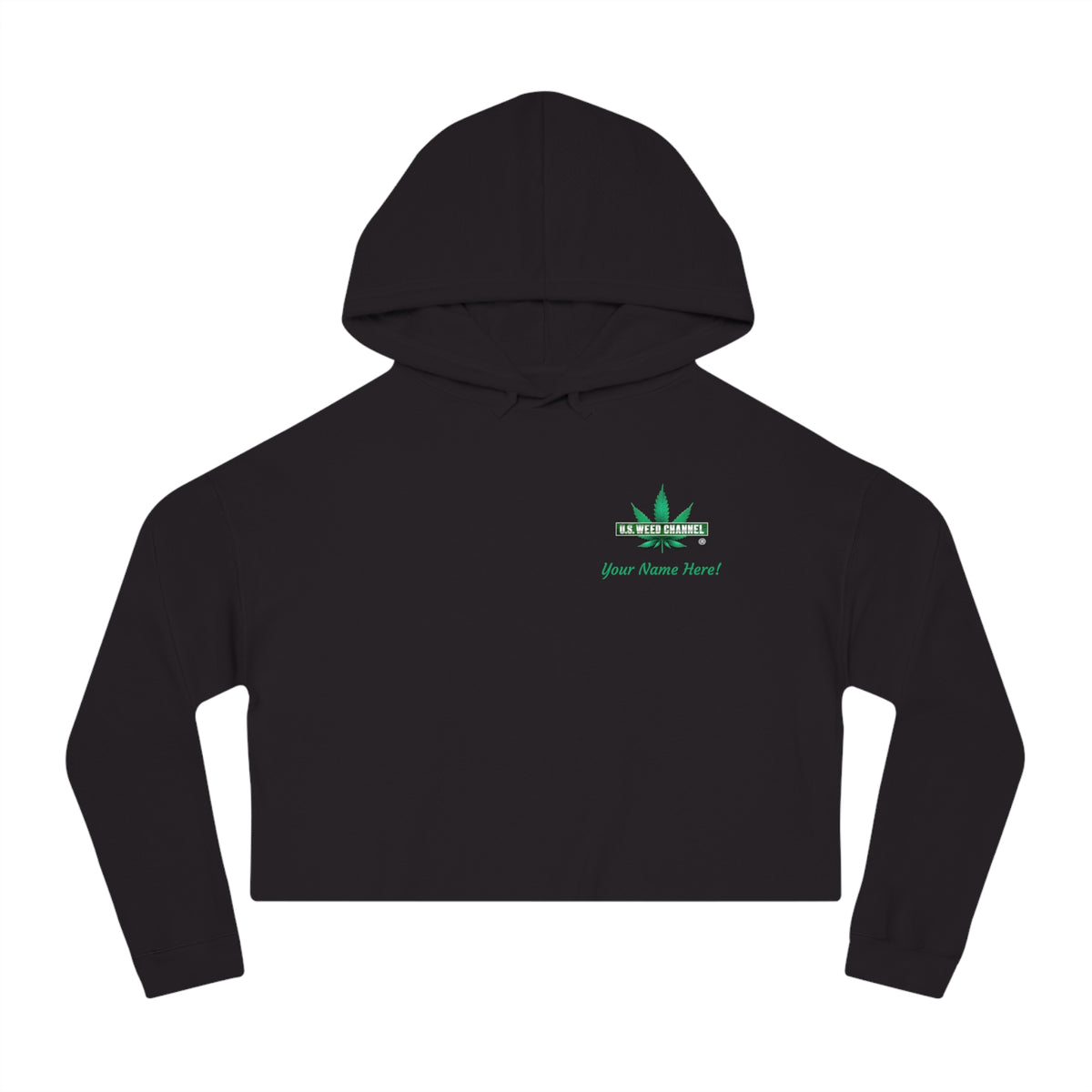 The 'True Love!' Super Comfy Cropped Hoodie - by U.S. WEED CHANNEL