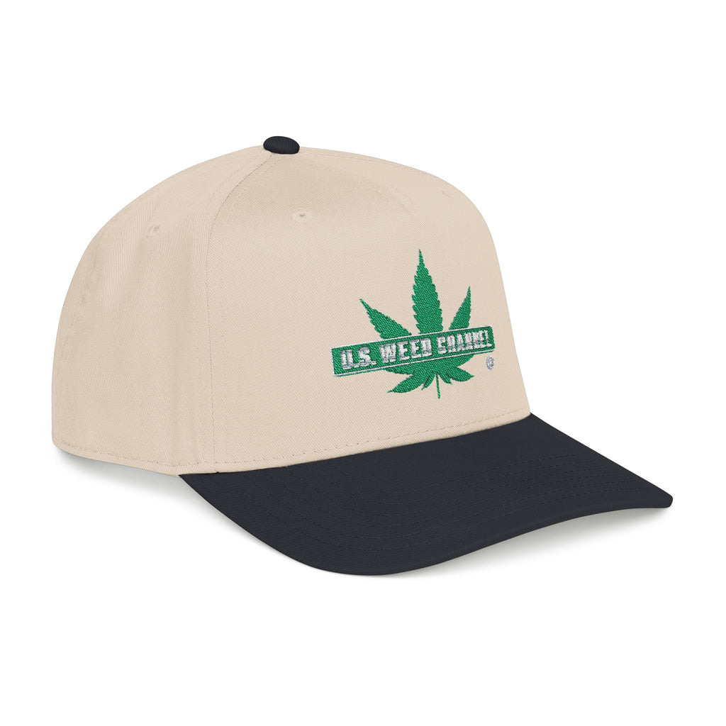 The 'Pass That Time' Mid Profile Baseball Cap by U.S. WEED CHANNEL