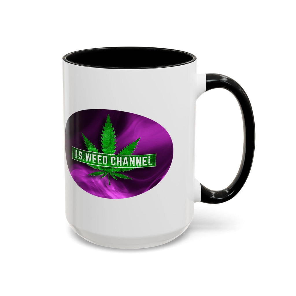 PERSONALIZED! Wake And Bake Coffee Mug with U.S. WEED CHANNEL Original Logo! - 11/15oz