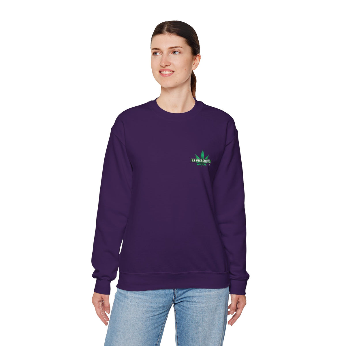 U.S. WEED CHANNEL Basics - Crewneck Everyone Sweatshirt