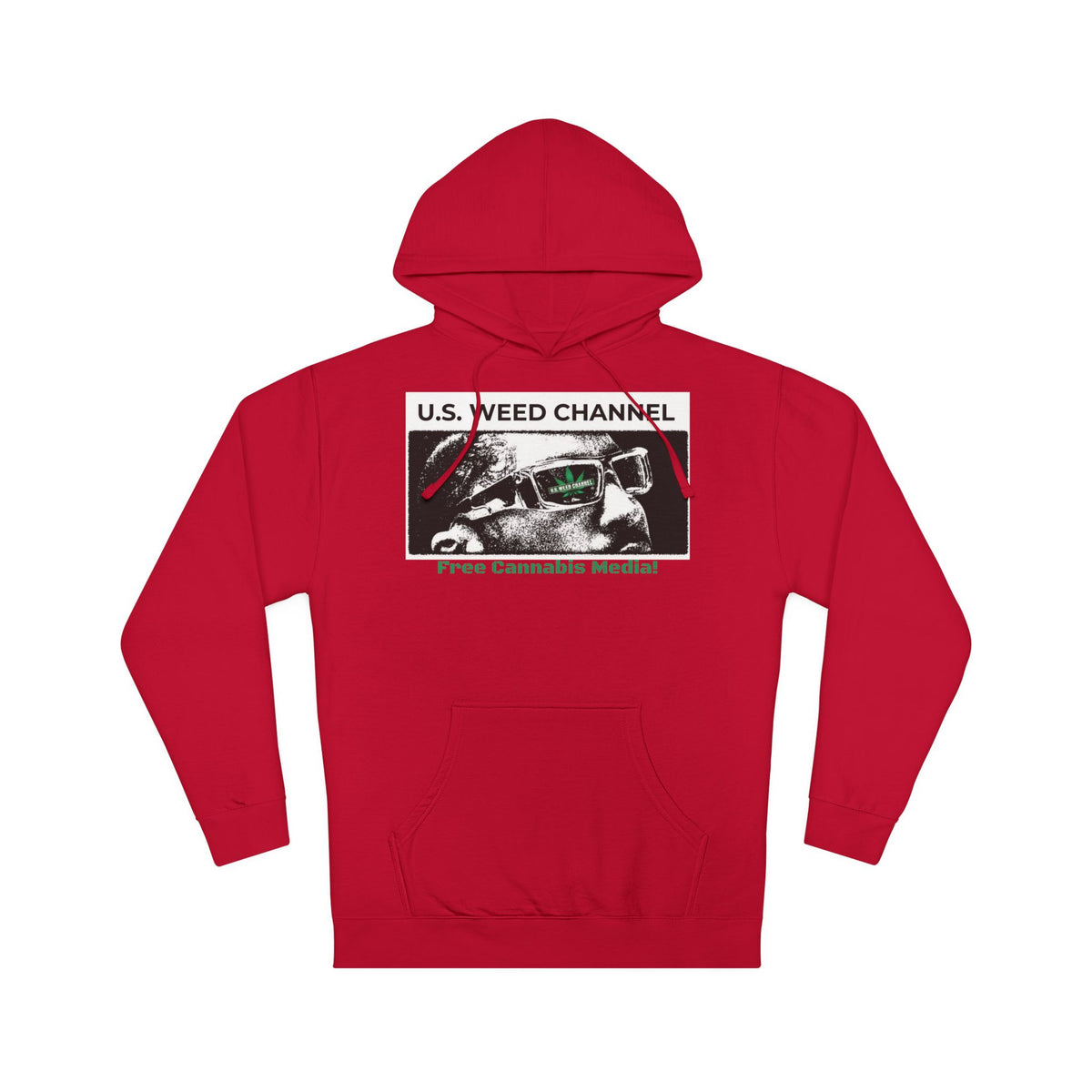 FREE CANNABIS MEDIA Chic Graphic 'Statement' Hoodie - U.S. WEED CHANNEL Cannabis Freedom-Fighter