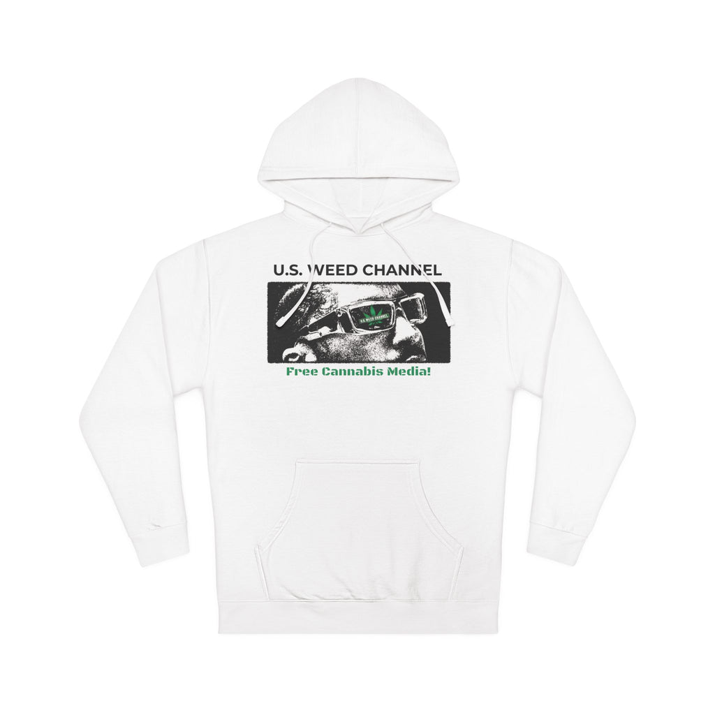 FREE CANNABIS MEDIA Chic Graphic 'Statement' Hoodie - U.S. WEED CHANNEL Cannabis Freedom-Fighter