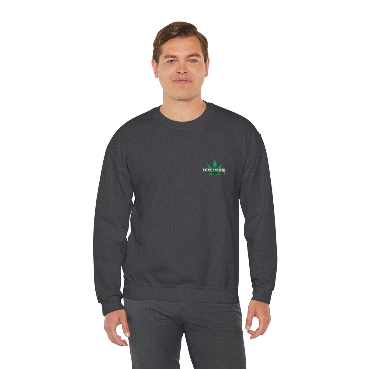 U.S. WEED CHANNEL Basics - Crewneck Everyone Sweatshirt