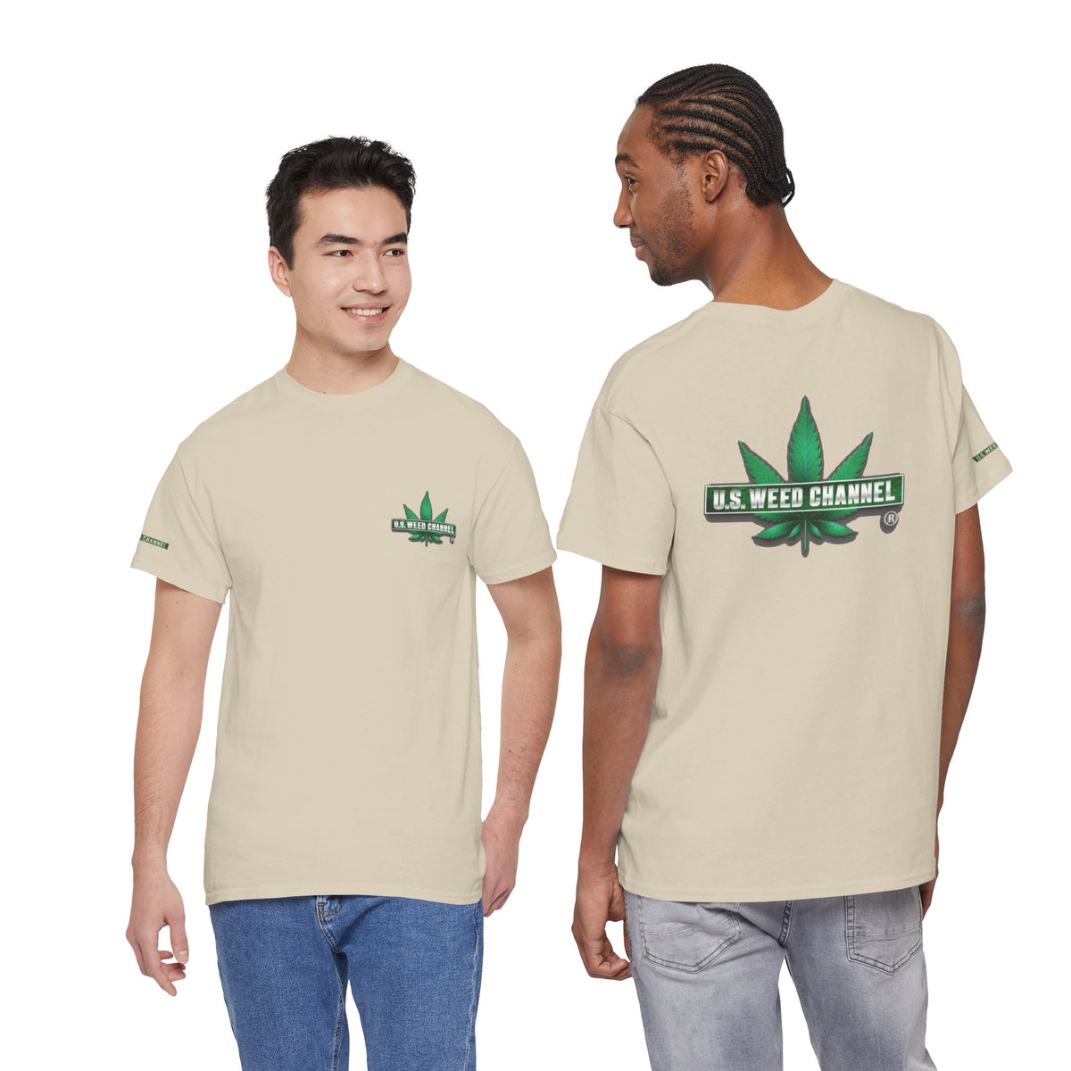 U.S. WEED CHANNEL 'Basics' T-Shirt – USWC Logo Tee