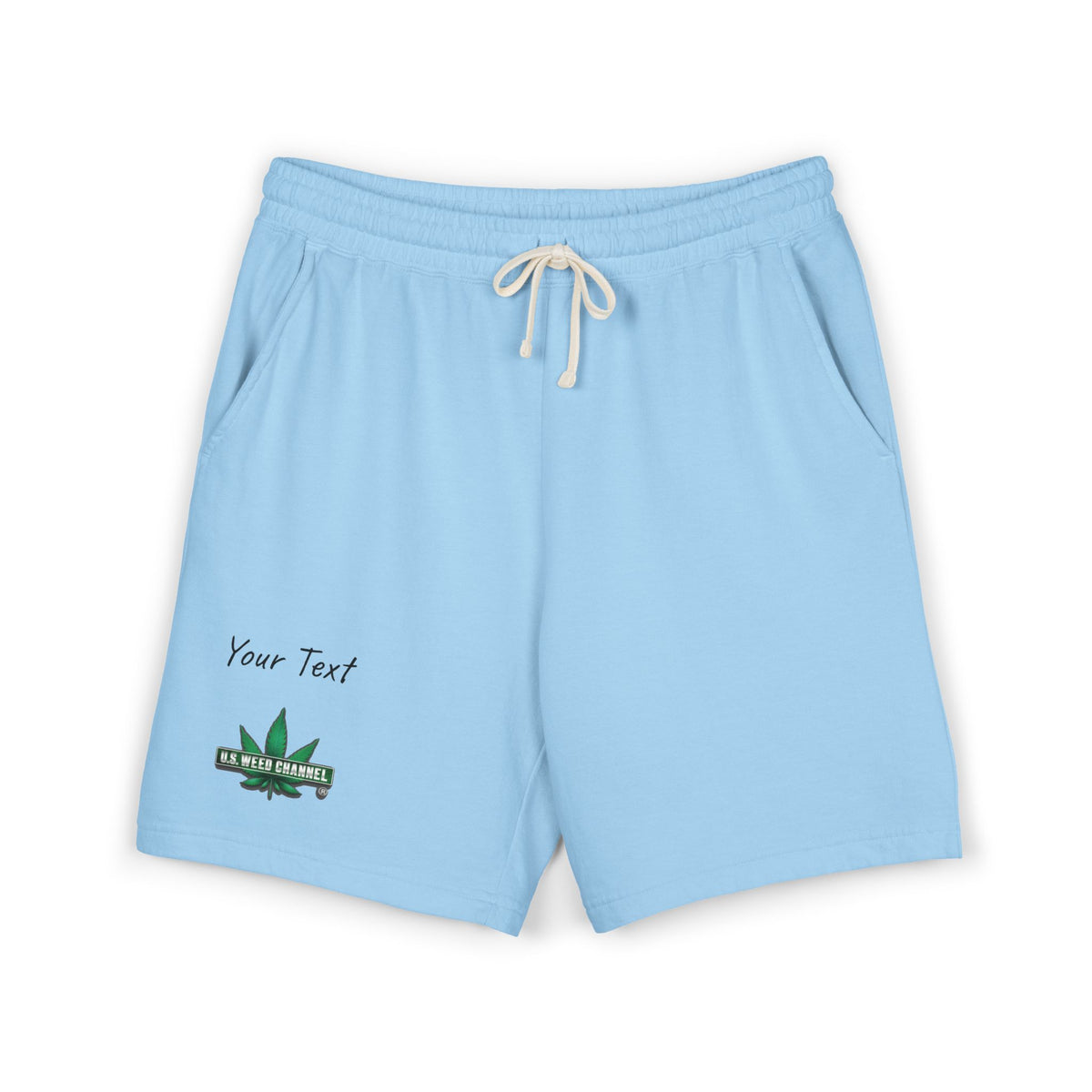 PERSONALIZED! Chillaxin' Fleece Sweat Shorts — U.S. WEED CHANNEL Branded