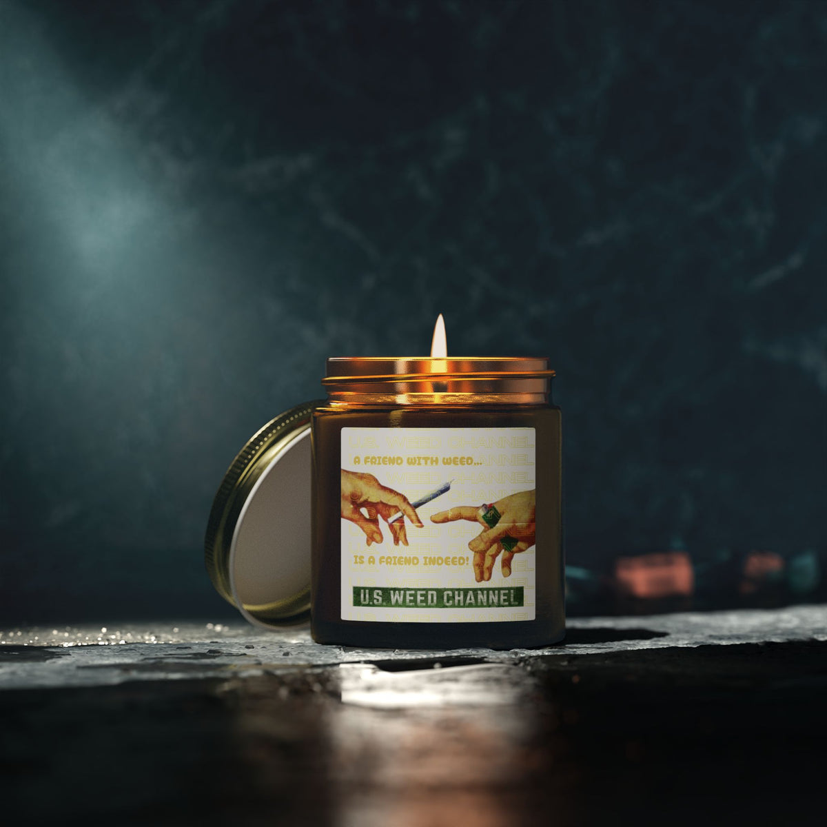 "A FRIEND WITH WEED...IS A FRIEND INDEED!" - Safety-Meeting Disguise - Scented Candles