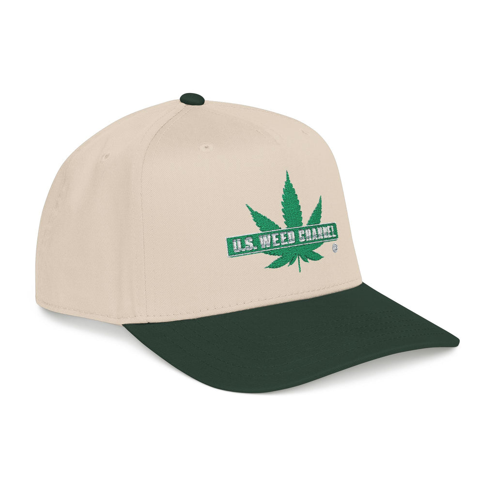 The 'Pass That Time' Mid Profile Baseball Cap by U.S. WEED CHANNEL