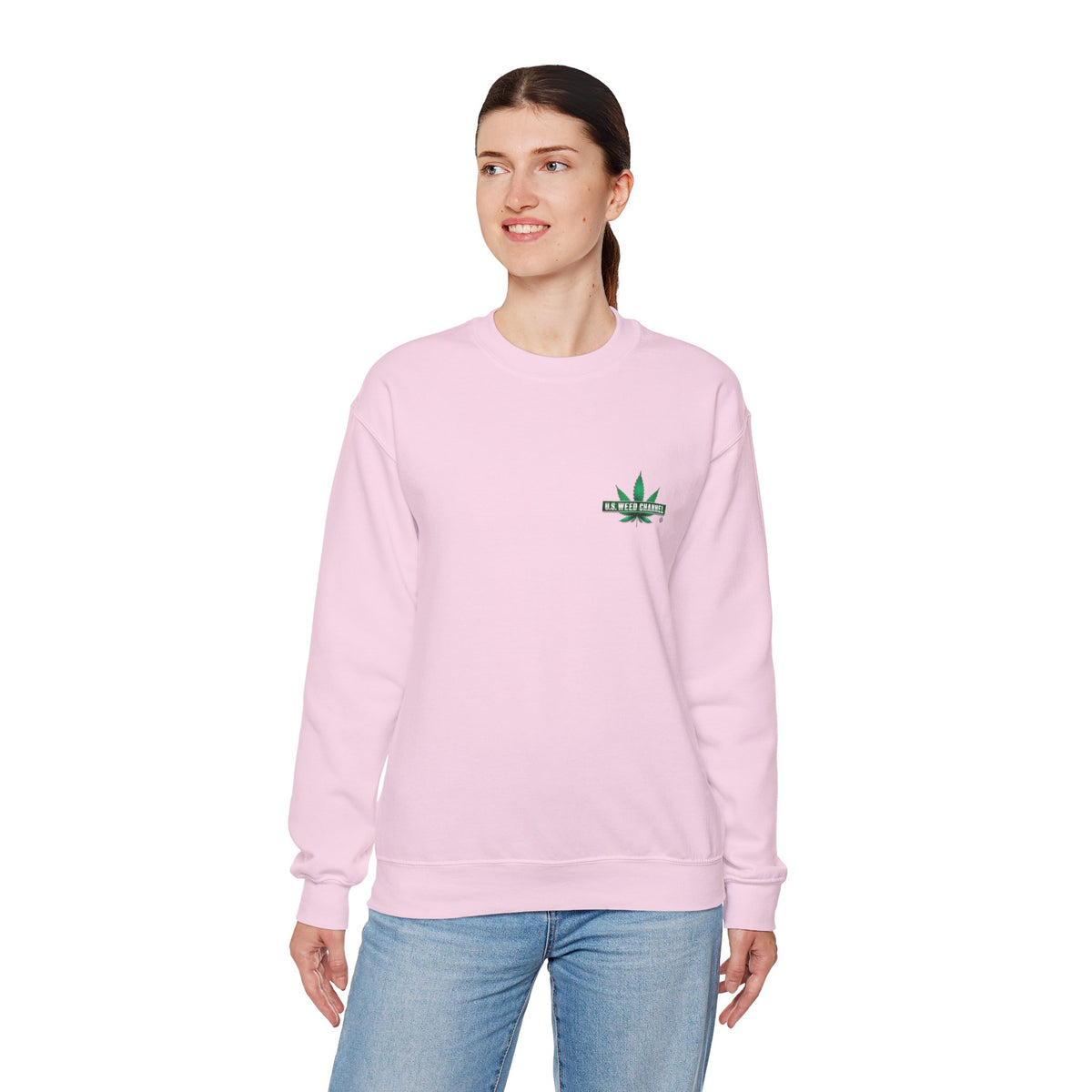 U.S. WEED CHANNEL Basics - Crewneck Everyone Sweatshirt