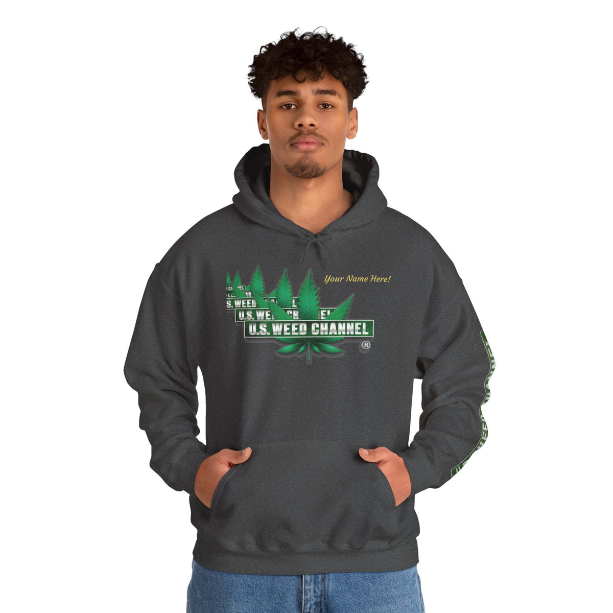 U.S. Weed Channel Hoodie — Repeater Logo Pullover