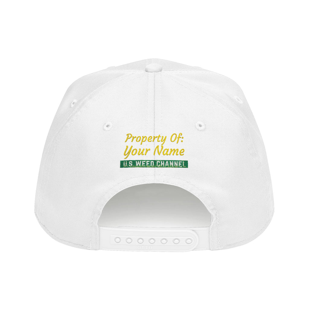 The 'Pass That Time' Mid Profile Baseball Cap by U.S. WEED CHANNEL