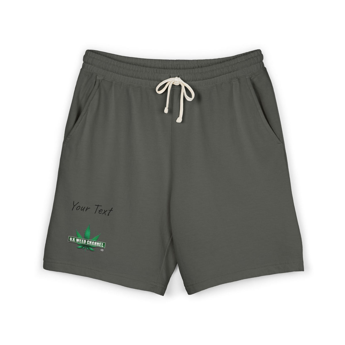 PERSONALIZED! Chillaxin' Fleece Sweat Shorts — U.S. WEED CHANNEL Branded