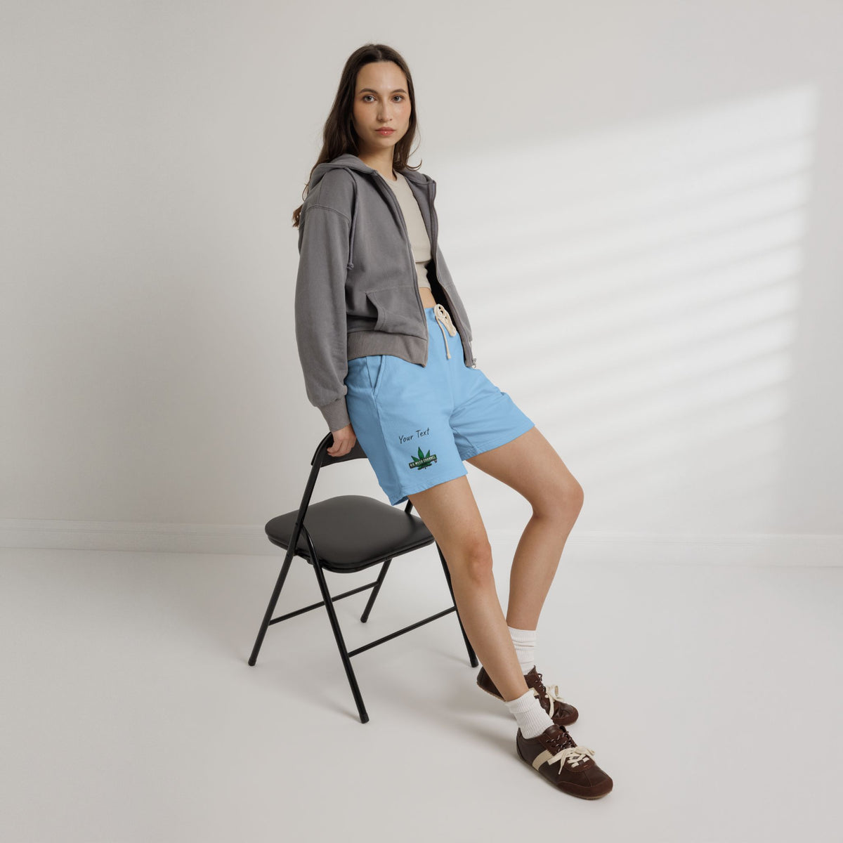 PERSONALIZED! Chillaxin' Fleece Sweat Shorts — U.S. WEED CHANNEL Branded