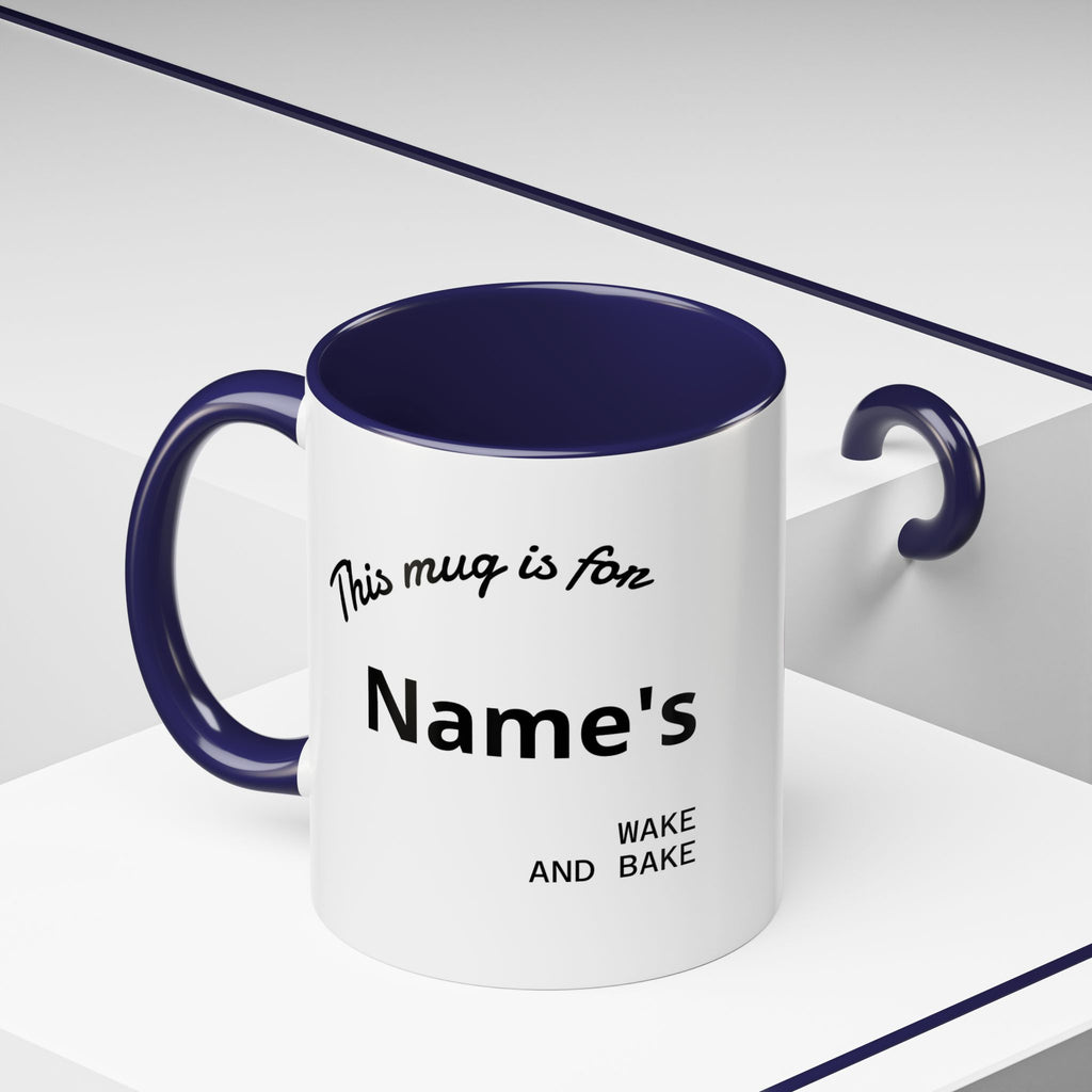 PERSONALIZED! Wake And Bake Coffee Mug with U.S. WEED CHANNEL Original Logo! - 11/15oz