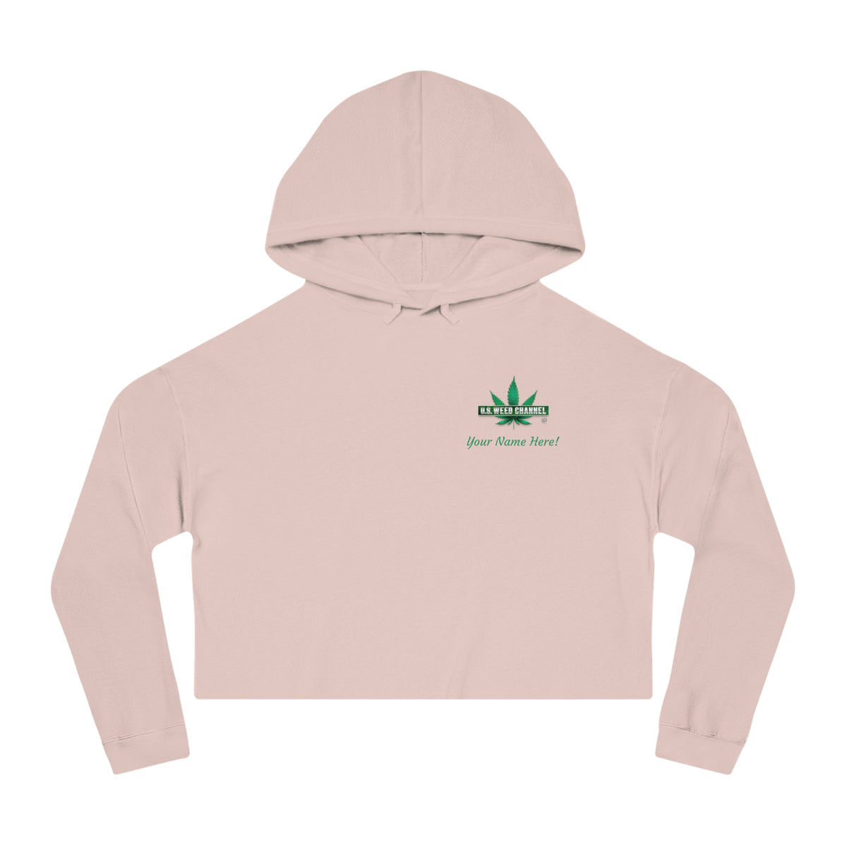 The 'True Love!' Super Comfy Cropped Hoodie - by U.S. WEED CHANNEL
