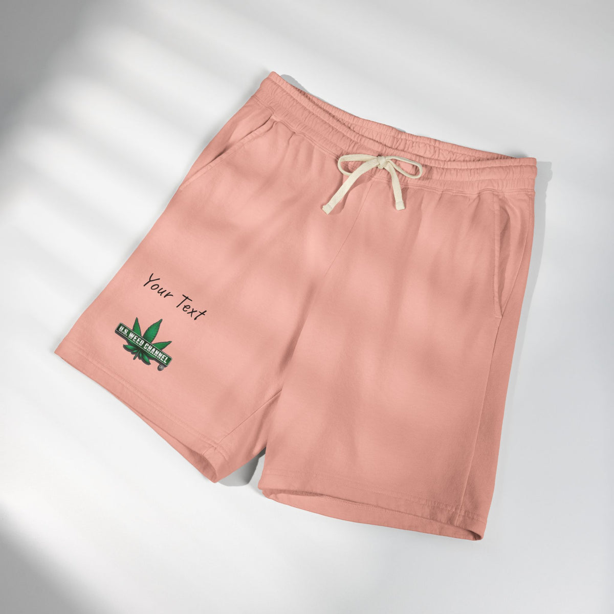 PERSONALIZED! Chillaxin' Fleece Sweat Shorts — U.S. WEED CHANNEL Branded