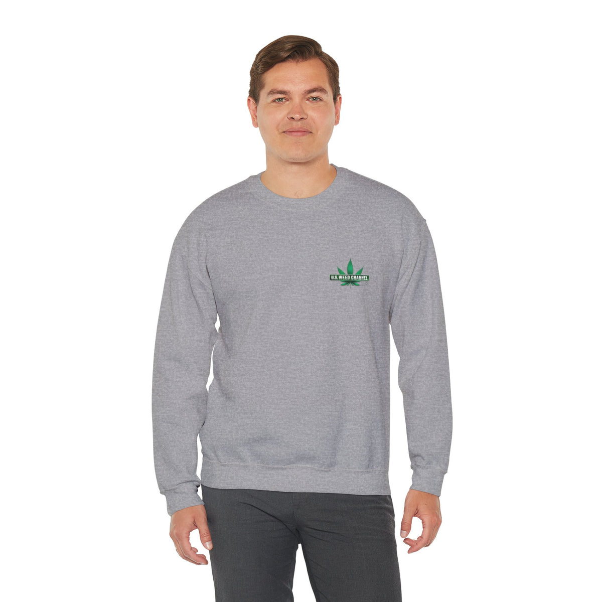 U.S. WEED CHANNEL Basics - Crewneck Everyone Sweatshirt