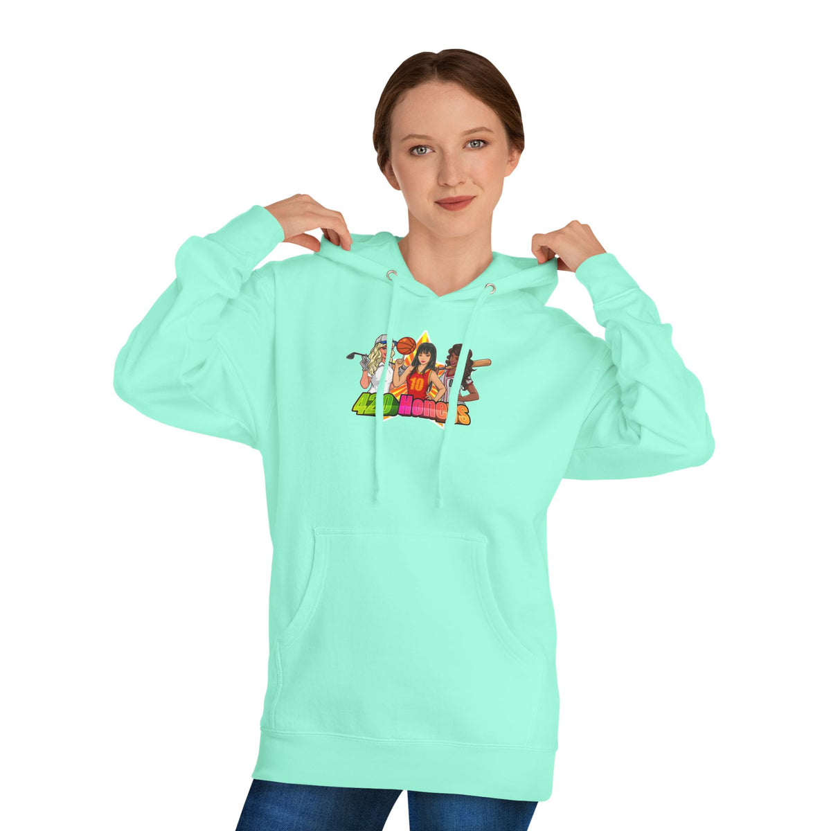 420 Honeys Women’s Cropped Hooded Sweatshirt