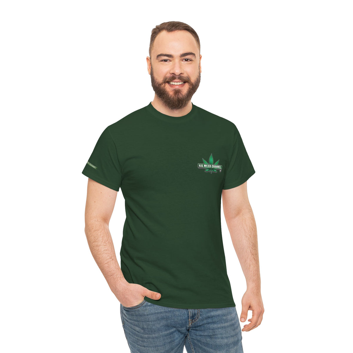 U.S. WEED CHANNEL 'Basics' T-Shirt – USWC Logo Tee