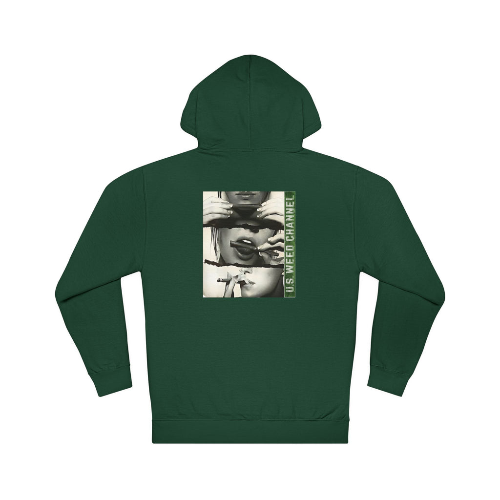 FREE CANNABIS MEDIA Chic Graphic 'Statement' Hoodie - U.S. WEED CHANNEL Cannabis Freedom-Fighter