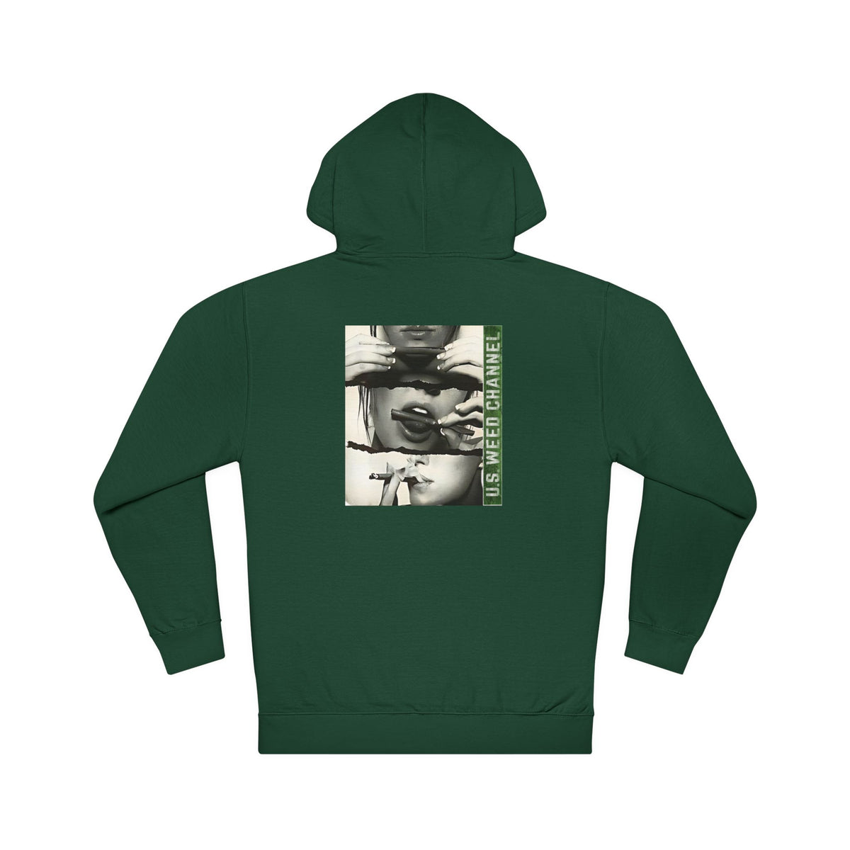FREE CANNABIS MEDIA Chic Graphic 'Statement' Hoodie - U.S. WEED CHANNEL Cannabis Freedom-Fighter