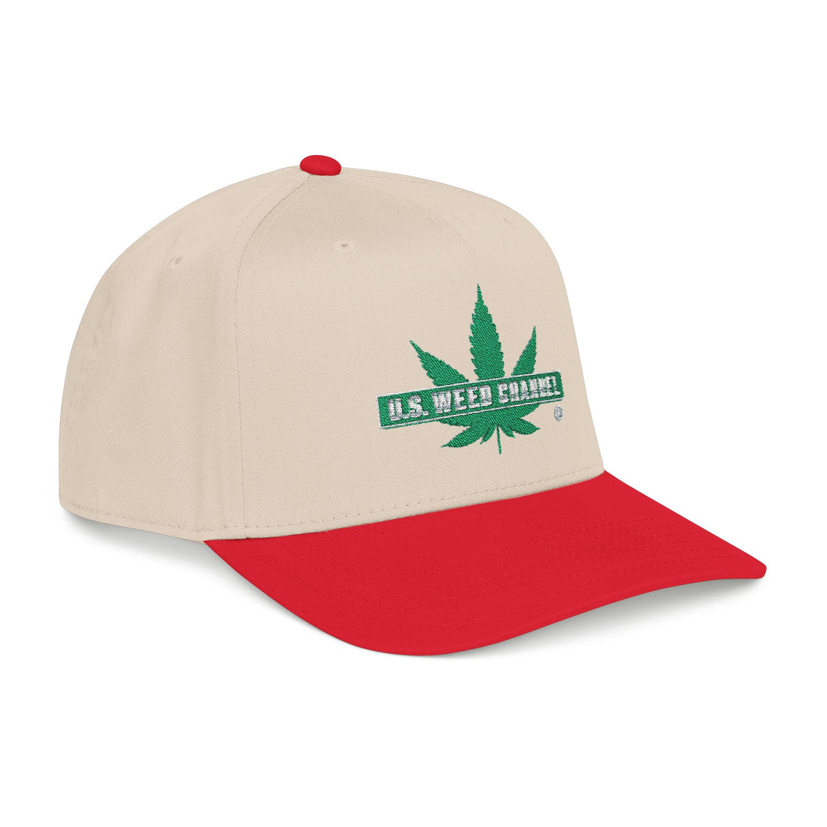 The 'Pass That Time' Mid Profile Baseball Cap by U.S. WEED CHANNEL