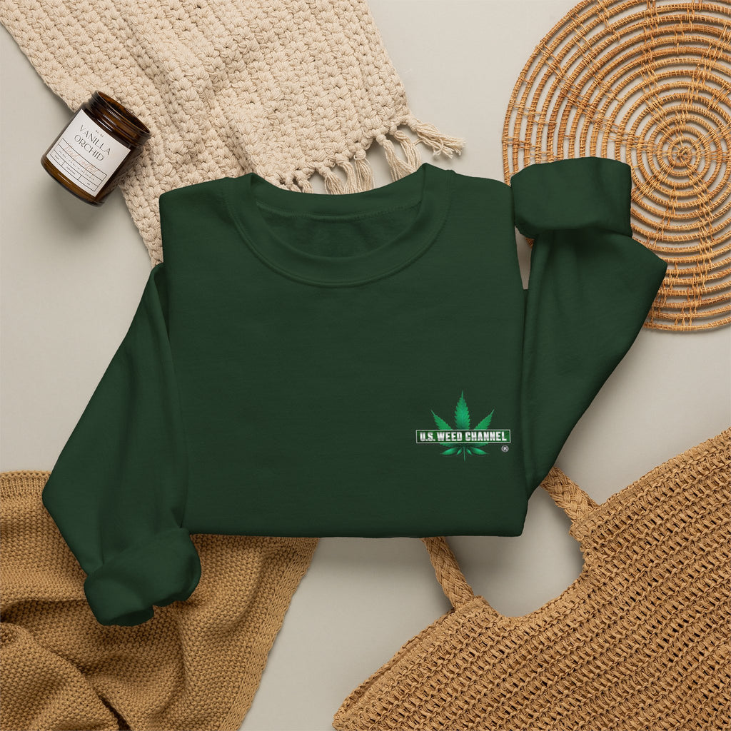 U.S. WEED CHANNEL Basics - Crewneck Everyone Sweatshirt