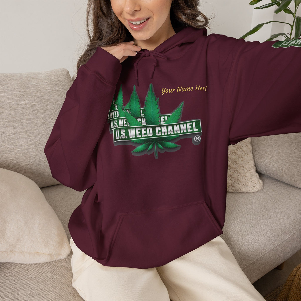 U.S. Weed Channel Hoodie — Repeater Logo Pullover
