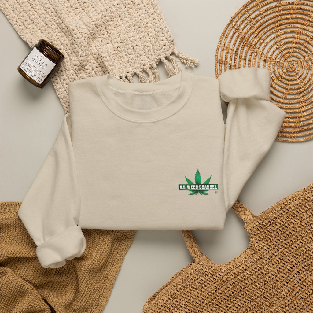 U.S. WEED CHANNEL Basics - Crewneck Everyone Sweatshirt