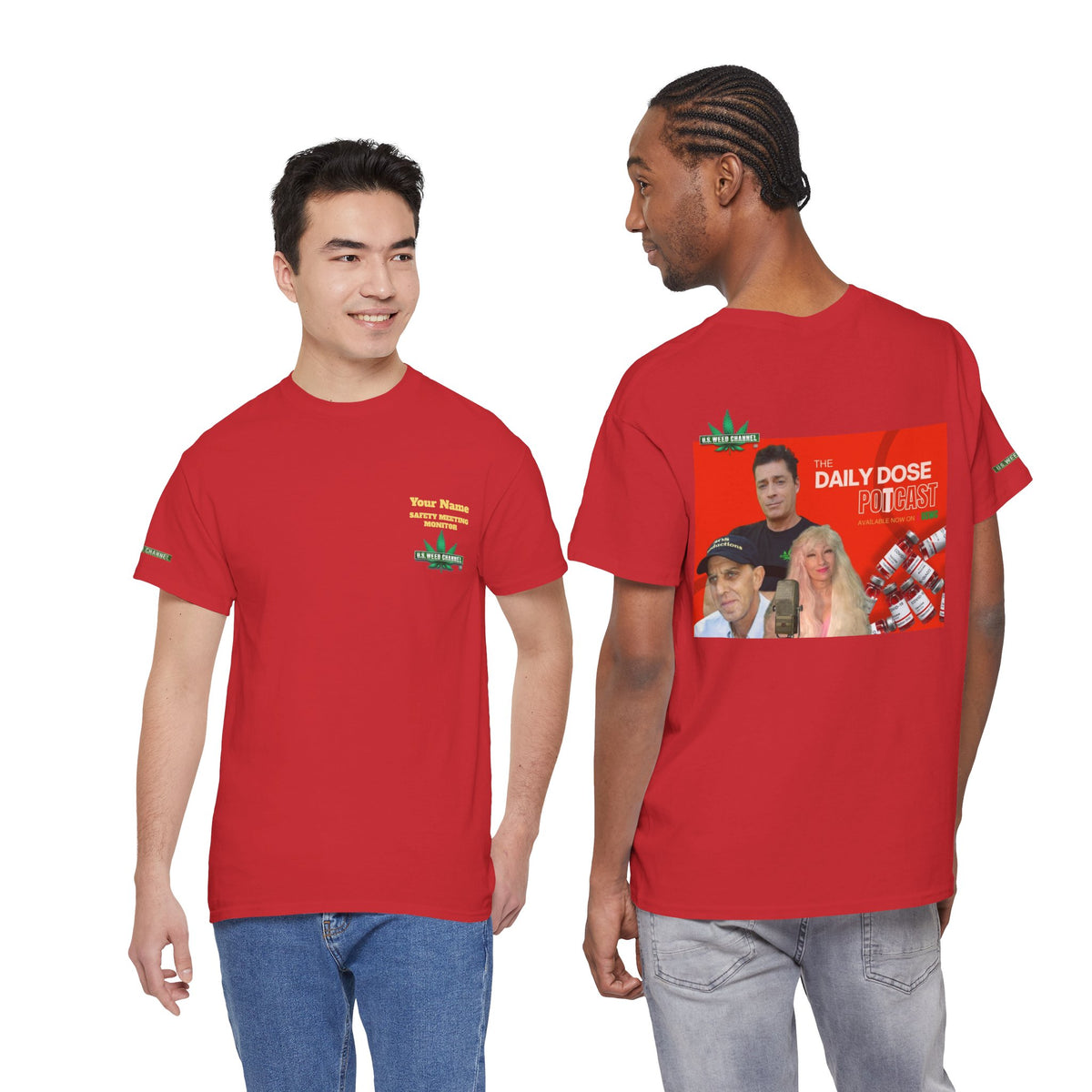 Daily Dose Potcast - Basic T-shirt - Featuring the Cast!