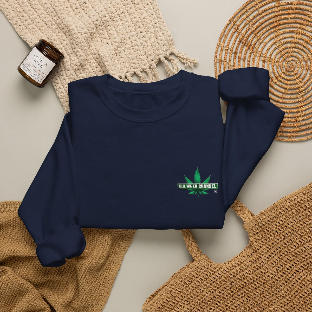U.S. WEED CHANNEL Basics - Crewneck Everyone Sweatshirt