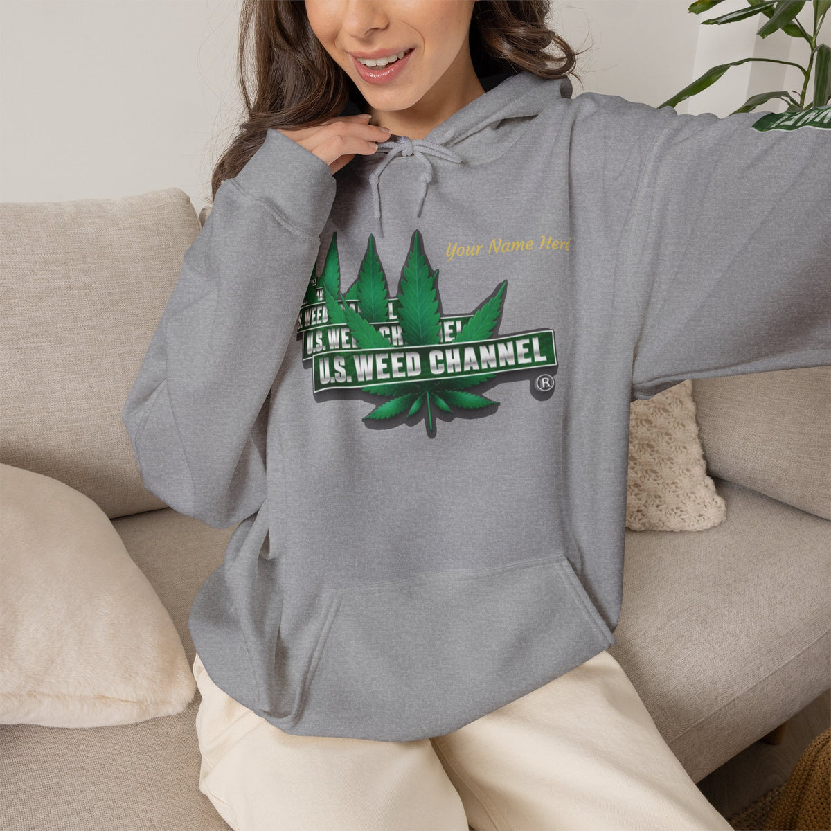 U.S. Weed Channel Hoodie — Repeater Logo Pullover