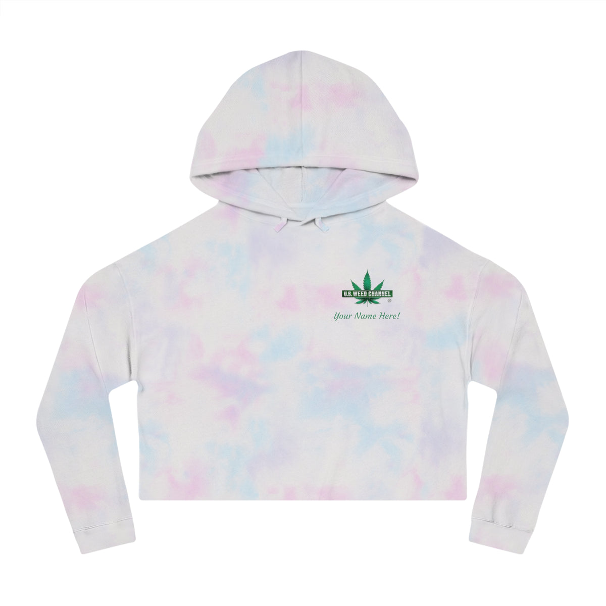 The 'True Love!' Super Comfy Cropped Hoodie - by U.S. WEED CHANNEL