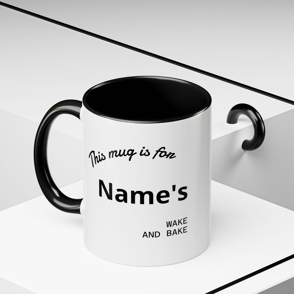 PERSONALIZED! Wake And Bake Coffee Mug with U.S. WEED CHANNEL Original Logo! - 11/15oz