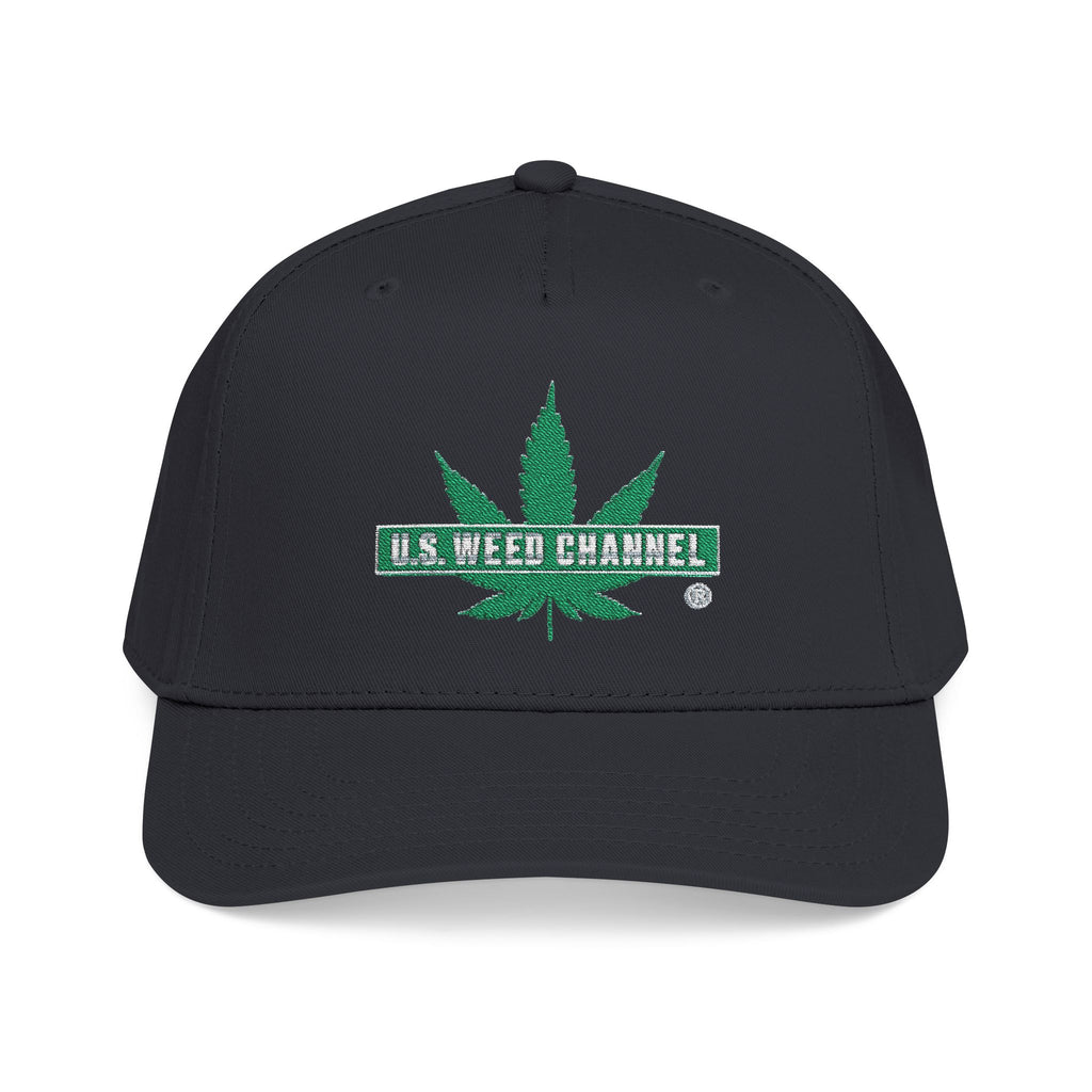 The 'Pass That Time' Mid Profile Baseball Cap by U.S. WEED CHANNEL