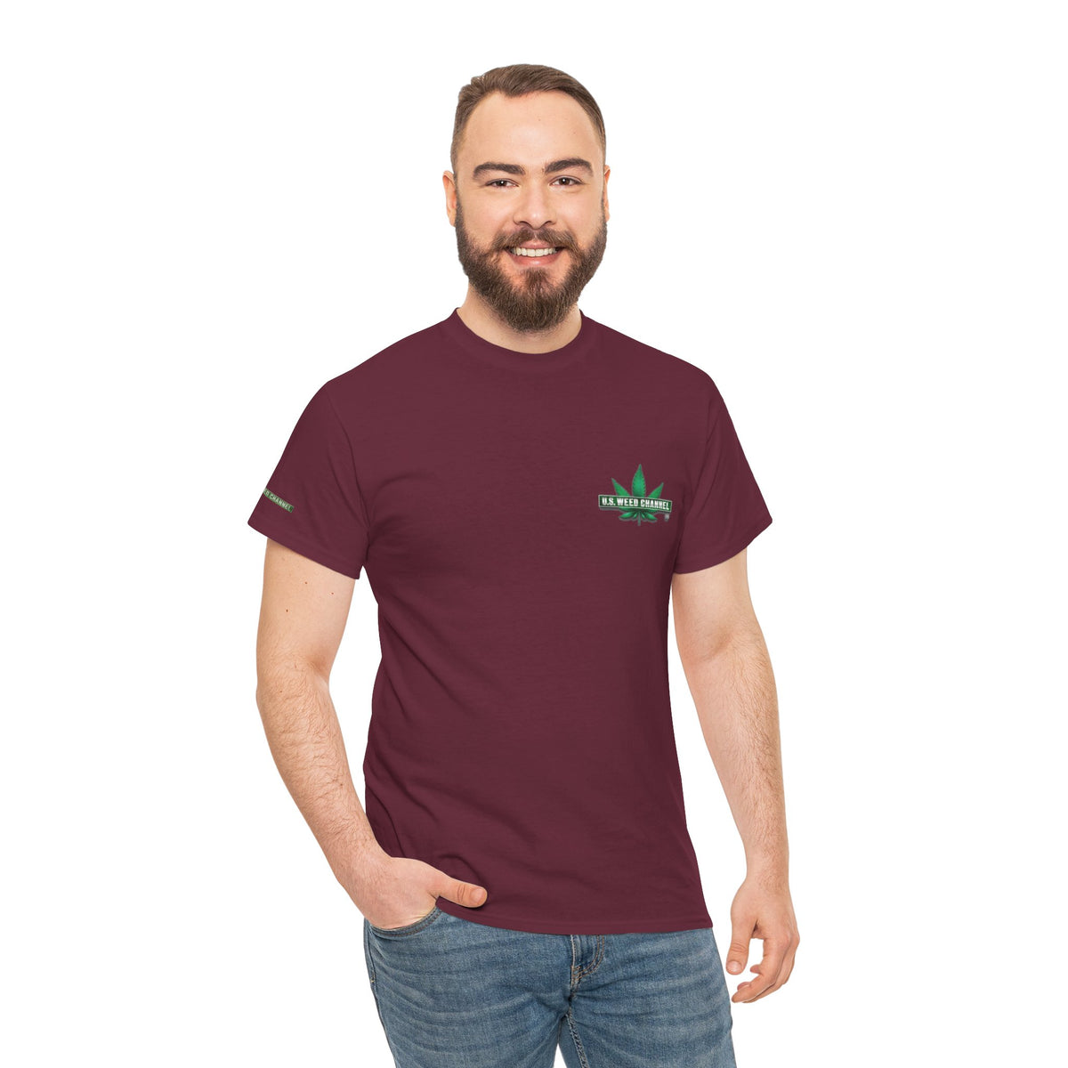 U.S. WEED CHANNEL 'Basics' T-Shirt – USWC Logo Tee
