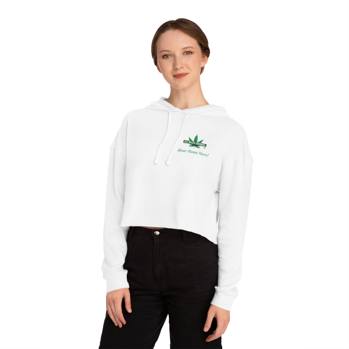 The 'True Love!' Super Comfy Cropped Hoodie - by U.S. WEED CHANNEL