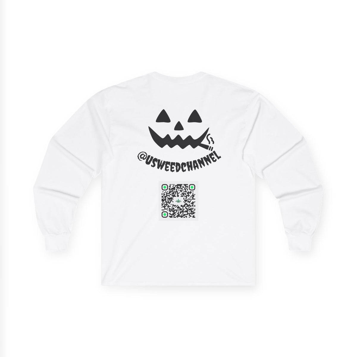 'Puffin' Jack' Halloween Long Sleeve Tee with QR Code