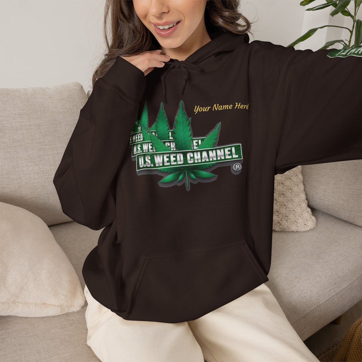 U.S. Weed Channel Hoodie — Repeater Logo Pullover