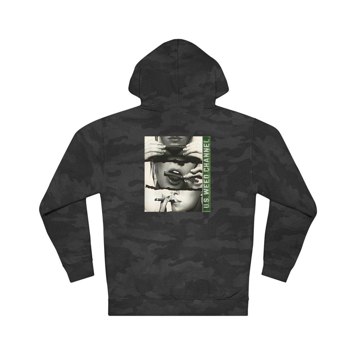 FREE CANNABIS MEDIA Chic Graphic 'Statement' Hoodie - U.S. WEED CHANNEL Cannabis Freedom-Fighter