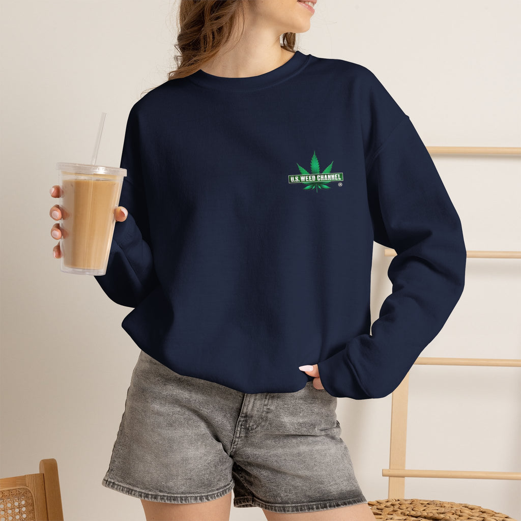 U.S. WEED CHANNEL Basics - Crewneck Everyone Sweatshirt