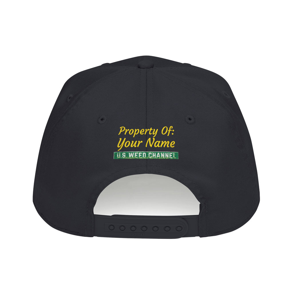 The 'Pass That Time' Mid Profile Baseball Cap by U.S. WEED CHANNEL