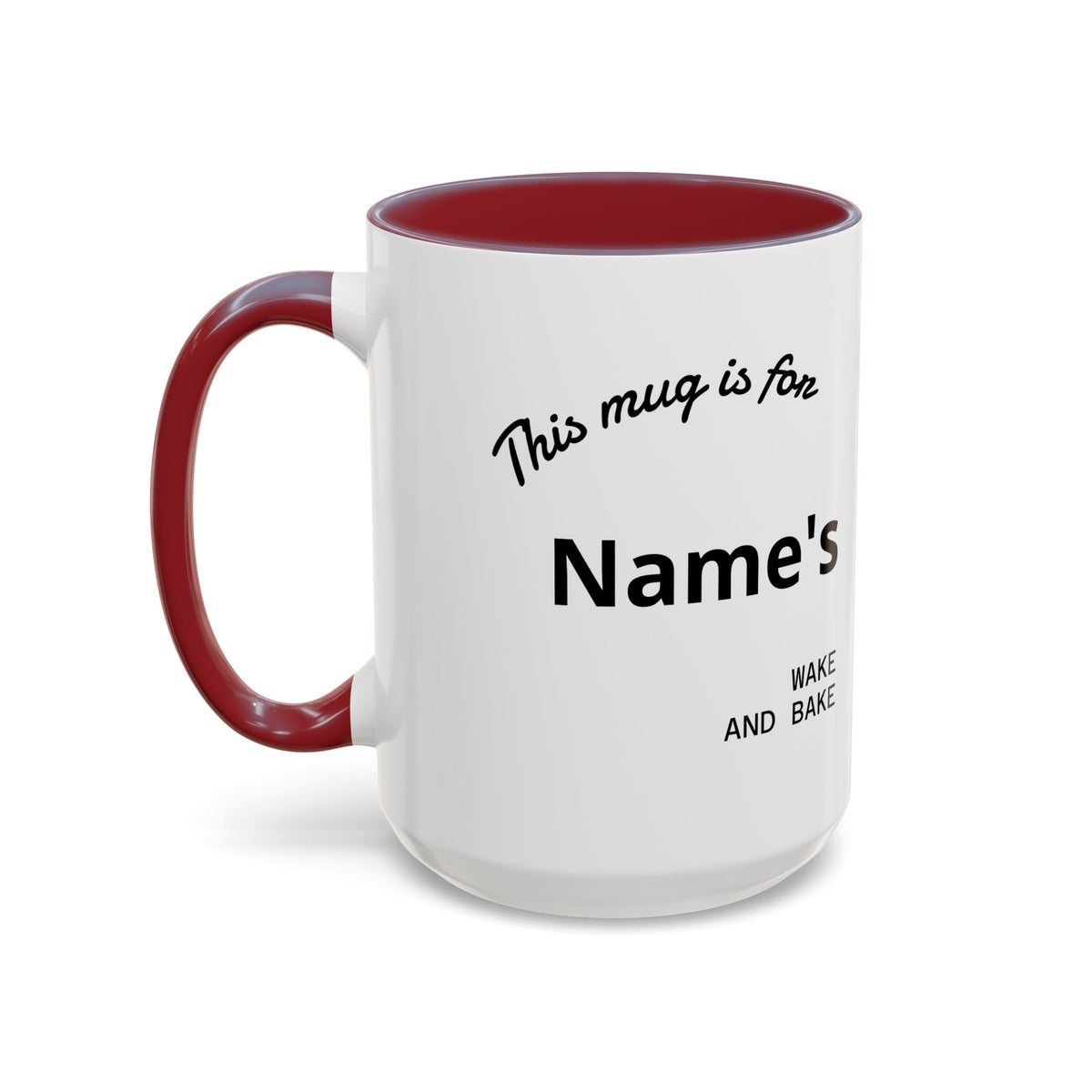 PERSONALIZED! Wake And Bake Coffee Mug with U.S. WEED CHANNEL Original Logo! - 11/15oz