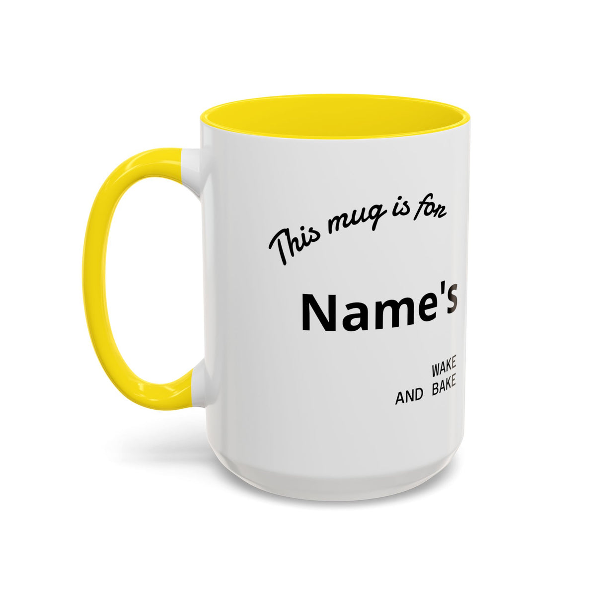 PERSONALIZED! Wake And Bake Coffee Mug with U.S. WEED CHANNEL Original Logo! - 11/15oz
